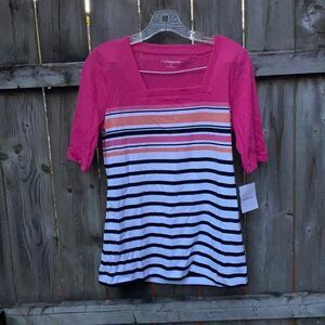 Croft & Barrow Stripped top sz. S NWT